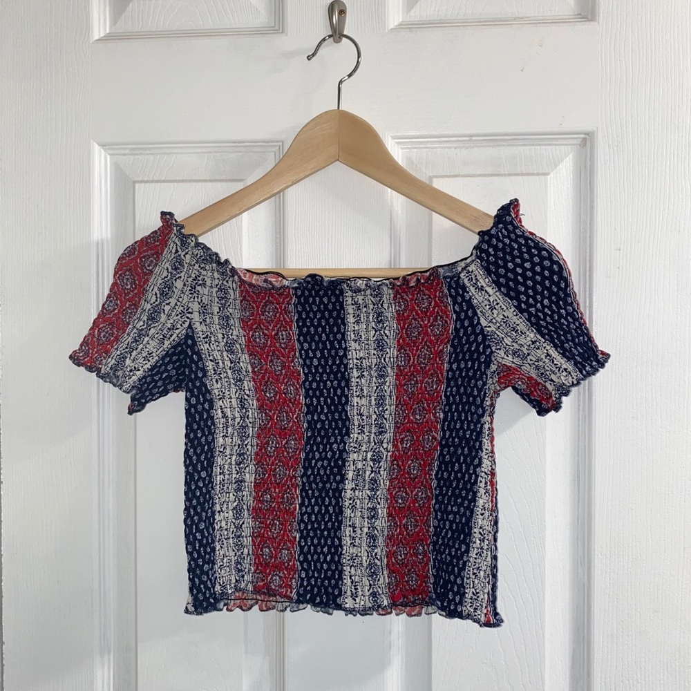 Off the shoulder Crop top